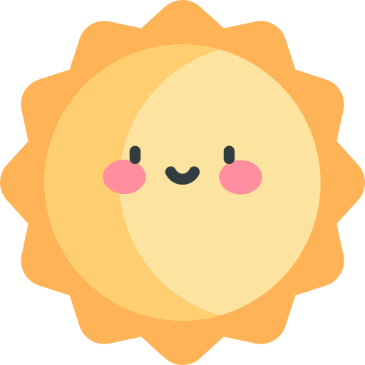 Sunny nature summer meteorology icon