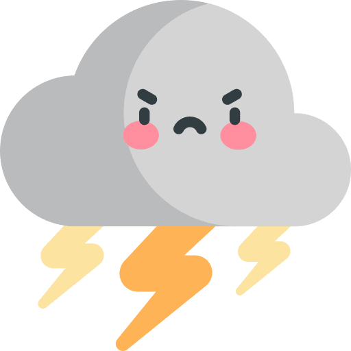 Thunder atmospheric storm meteorology icon