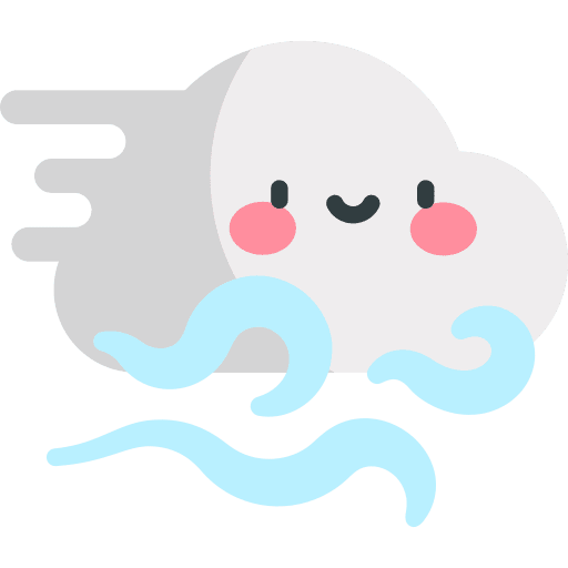 Wind forecast climate cloud icon