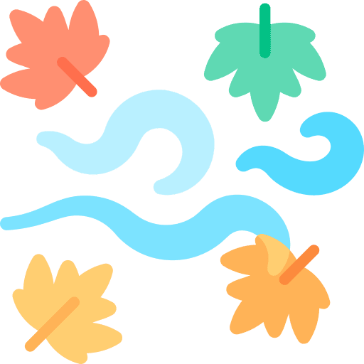 Wind sky leaf blowing icon Wind sky leaf blowing icon