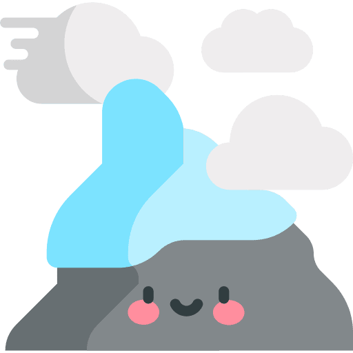 Mountain snow altitude landscape icon Mountain snow altitude landscape icon