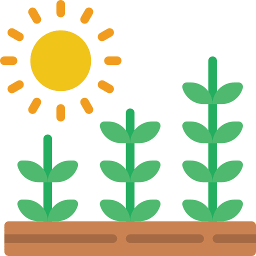 Crop growth garden natural icon