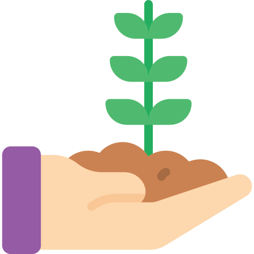 Crops farming nature growth icon