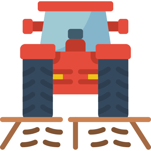 Tractor garden smart farm agriculture icon