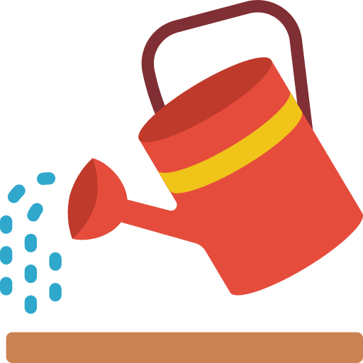 Watering can sprout plant growth icon