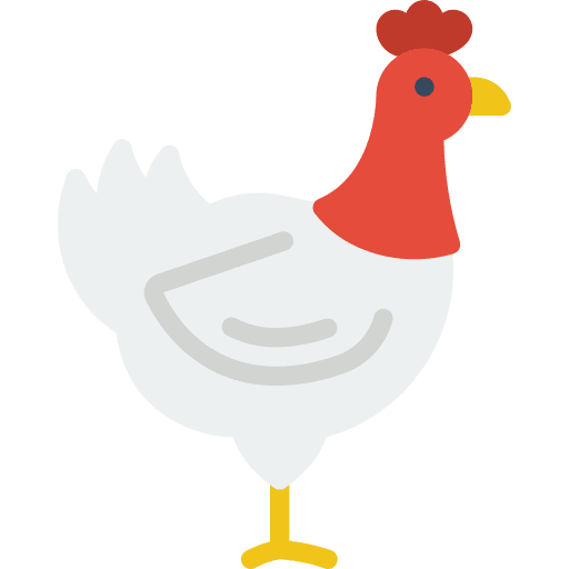 Chicken farming and gardening animals chicken icon
