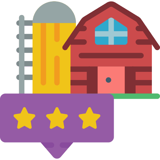 Farm farming and gardening real estate agriculture icon