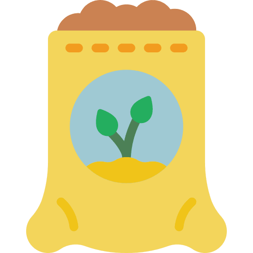 Sack farming and gardening sack feed icon