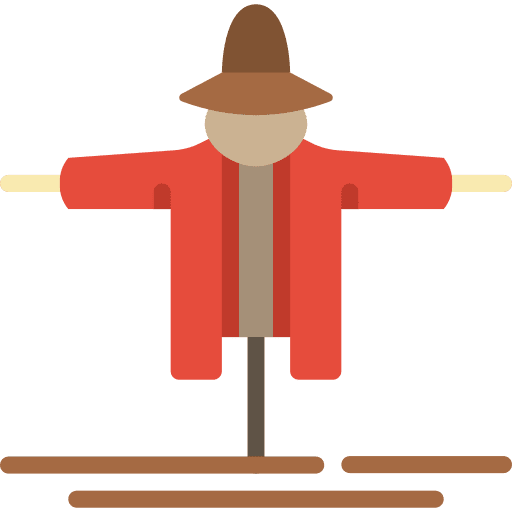 Scarecrow garden farming farming and gardening icon