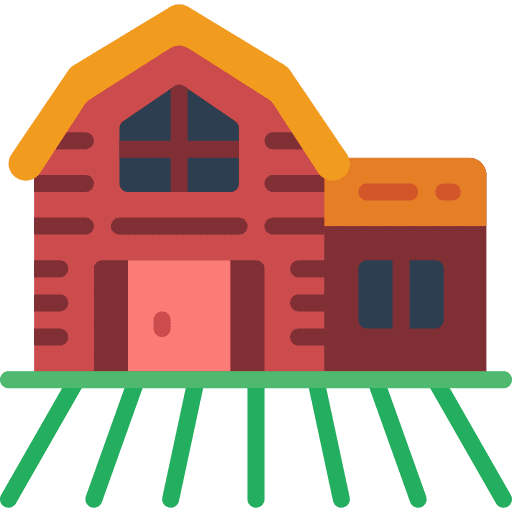 Farm farm nature farming and gardening icon