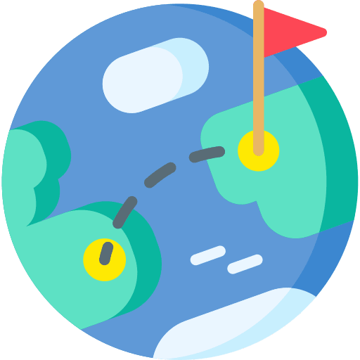 Earth route destination earth icon
