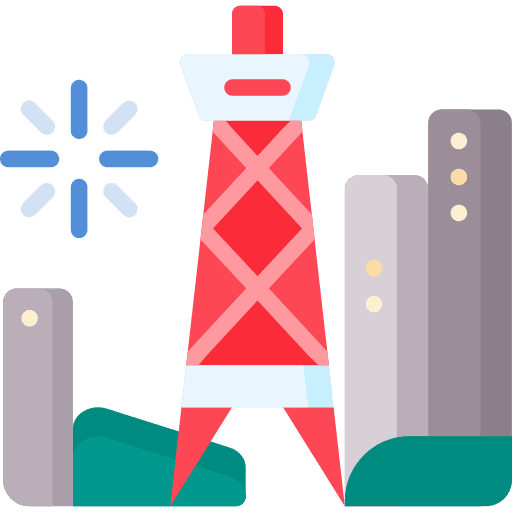 Tokyo tower tokyo tower architecture and city landmark icon