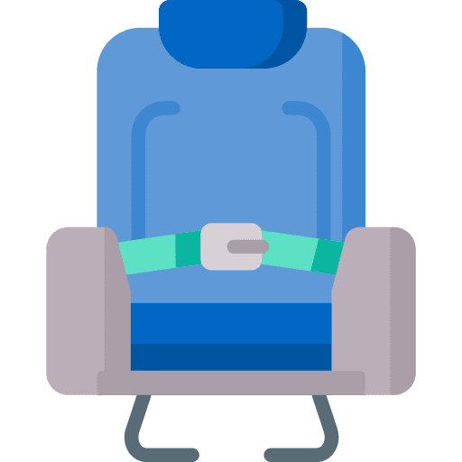 Airplane flight transportation travel icon