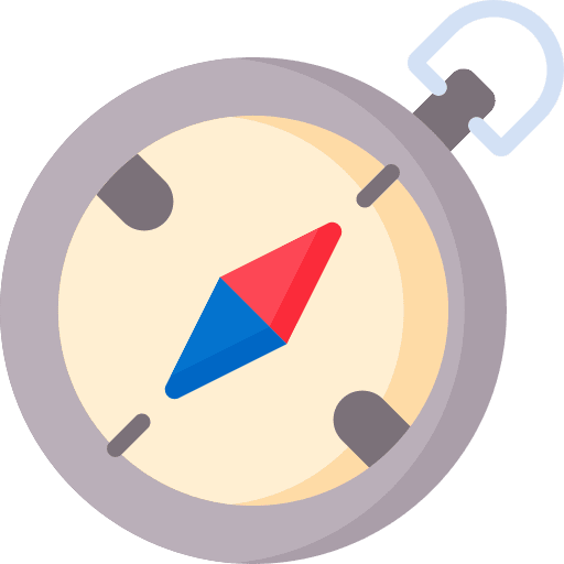 Compass travel cardinal points compass icon