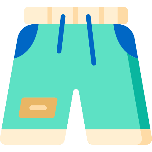 Pants sport swimsuit pants icon