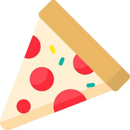 Pizza slice slice salami pizza icon