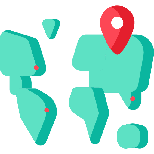 World global route travel icon