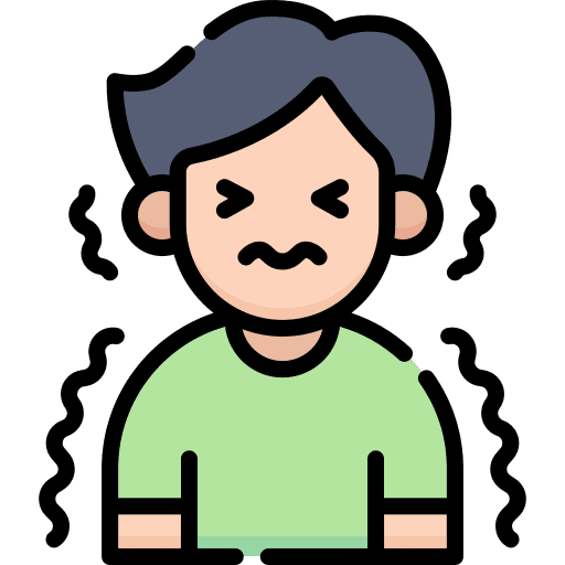 Chills sick person healthcare and medical man icon Chills sick person healthcare and medical man icon