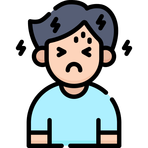 Headache healthcare and medical caucasian avatar icon Headache healthcare and medical caucasian avatar icon