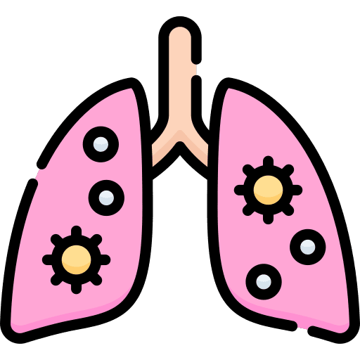 Infected pulmonary healthcare and medical breath icon Infected pulmonary healthcare and medical breath icon