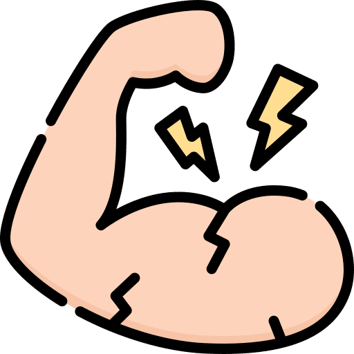 Muscle pain injured arm symptom icon Muscle pain injured arm symptom icon