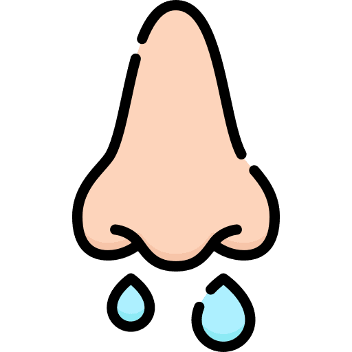 Runny nose healthcare and medical illness flu icon Runny nose healthcare and medical illness flu icon