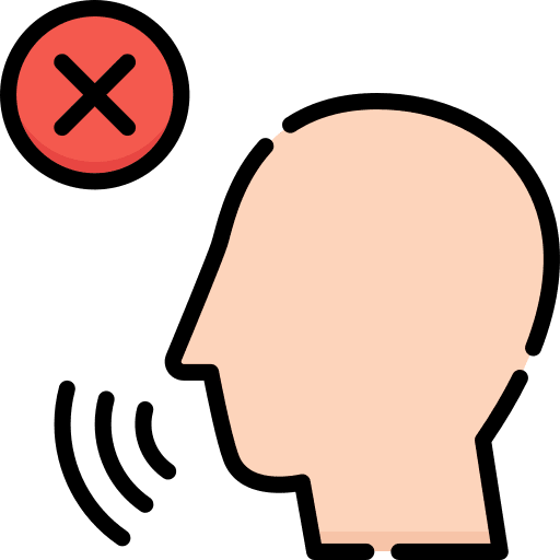 Inability to speak illness healthcare and medical sick icon Inability to speak illness healthcare and medical sick icon