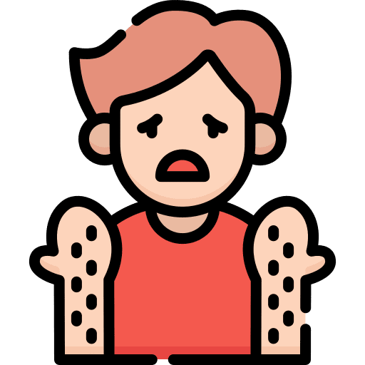 Skin rash sick skin rash eruption icon Skin rash sick skin rash eruption icon