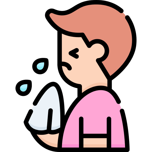 Sneezing avatar sickness man icon Sneezing avatar sickness man icon