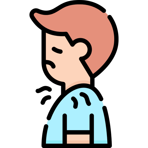 Sore throat man symptom sickness icon Sore throat man symptom sickness icon