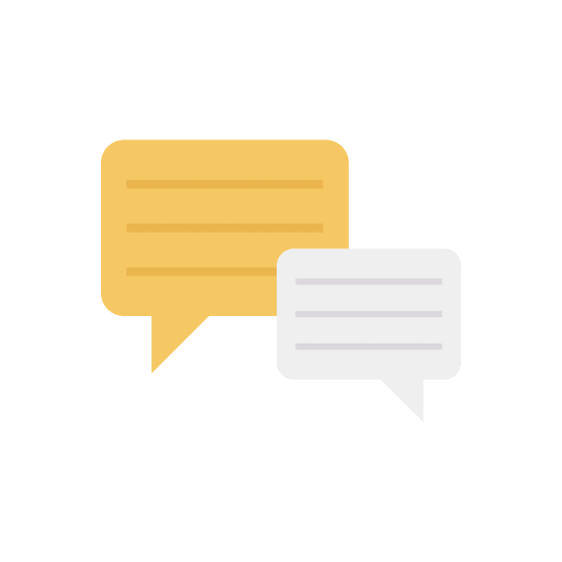 Speech bubble chat conversation message icon