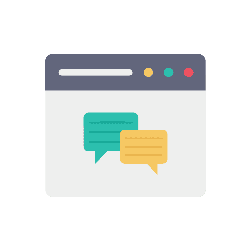 Web browser web browser chat seo and web icon