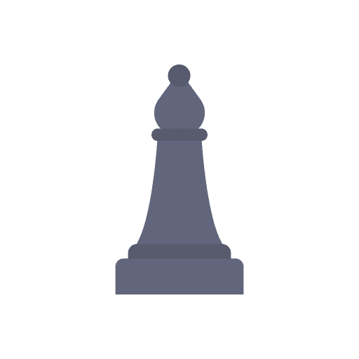 Bishop game strategy chess piece icon