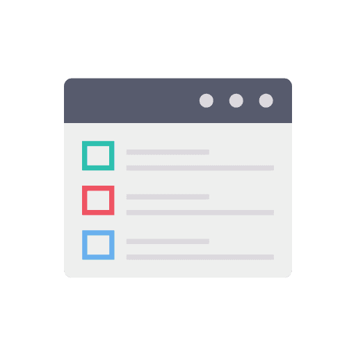 Webpage webpage checklist report icon