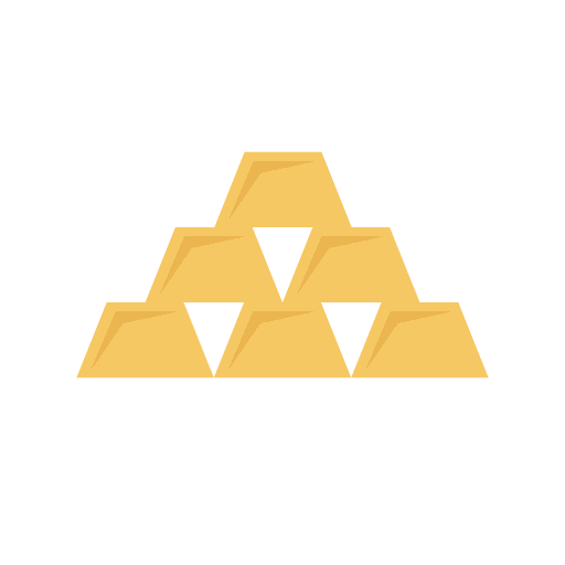 Gold bars rich gold bars business and finance icon