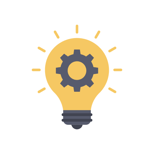 Light bulb light beer gear light bulb icon