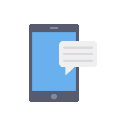 Mobile mobile message screen icon