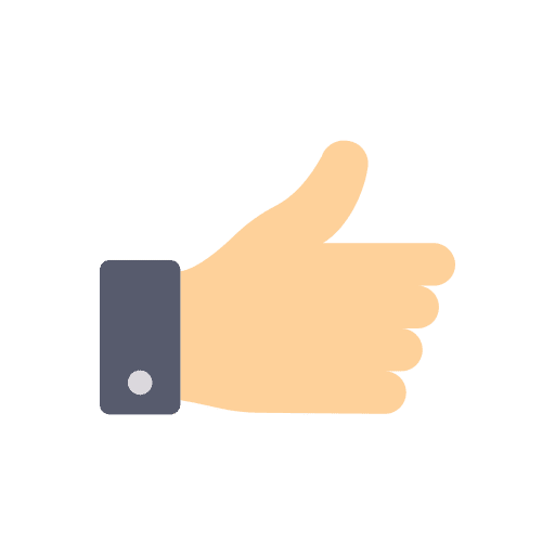 Like hands and gestures like social media icon