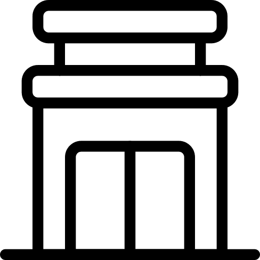 Supermarket shop mall supermarket icon