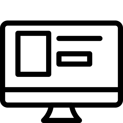 Computer electronics technology monitor icon