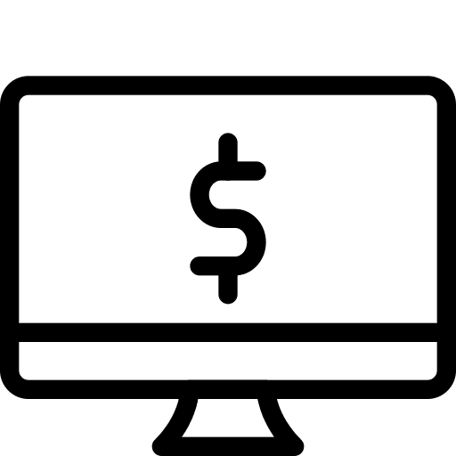 Desktop computer computer trading monitor icon