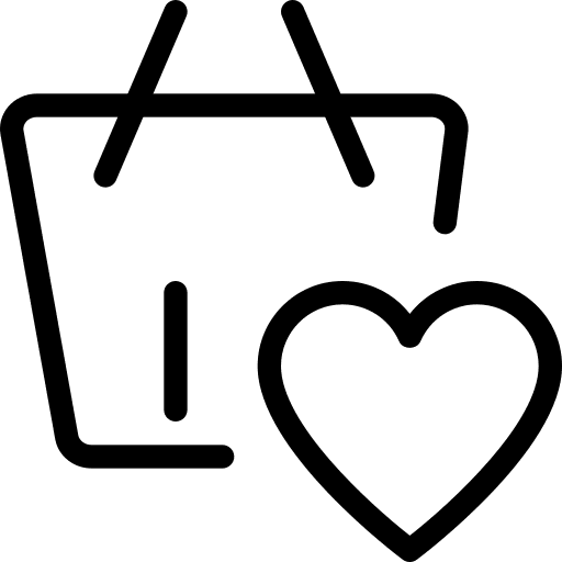 Favorite heart favorite shop icon