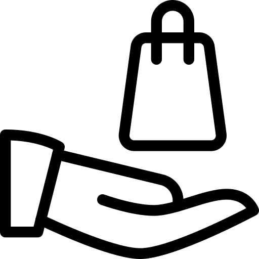 Share shopping bag shopper share icon