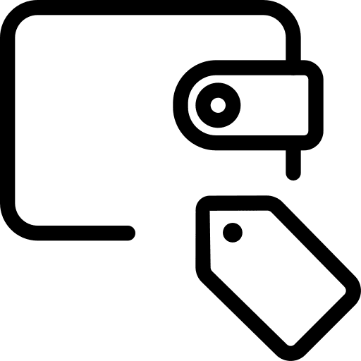 Labeled card holder labeled icon