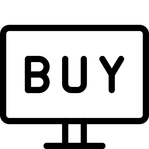 Online store commerce and shopping computer online shopping icon