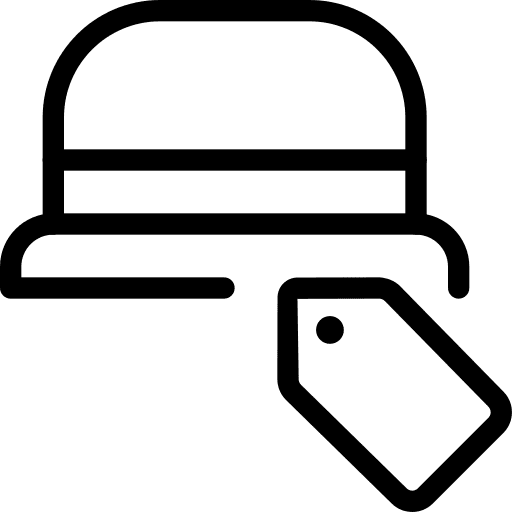 Price clothes commerce sunhat icon