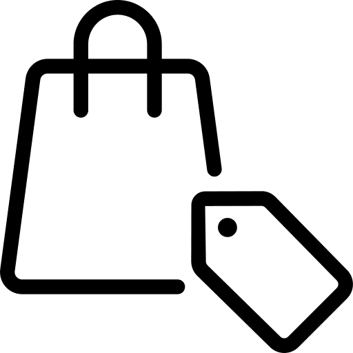 Price tag shop commerce and shopping price tag icon