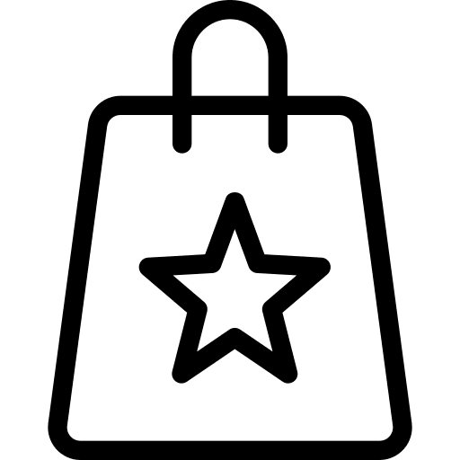 Starred shop buy shopping center icon