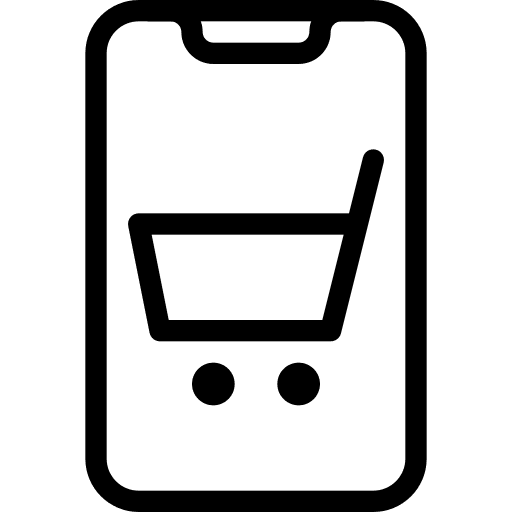 Trolley trolley ecommerce phone icon