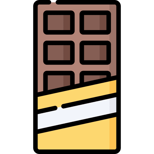 Chocolate bar love dessert allergen icon